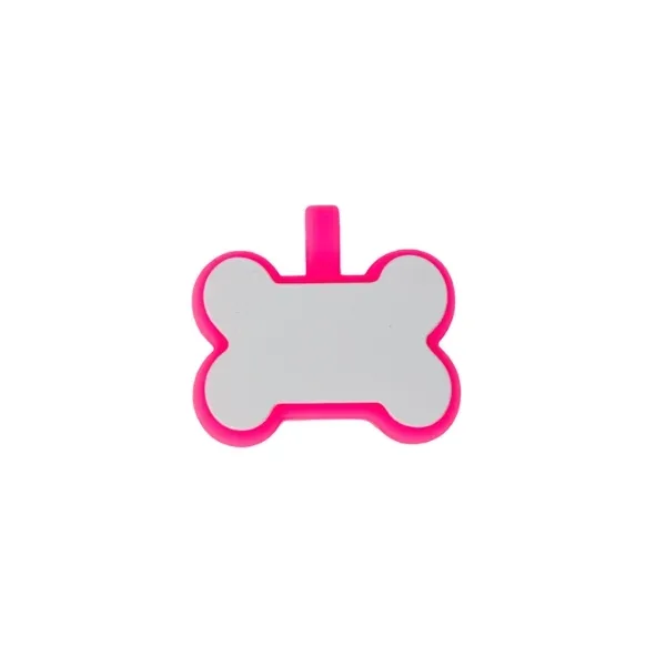 Placa Hueso Blanco/Fucsia